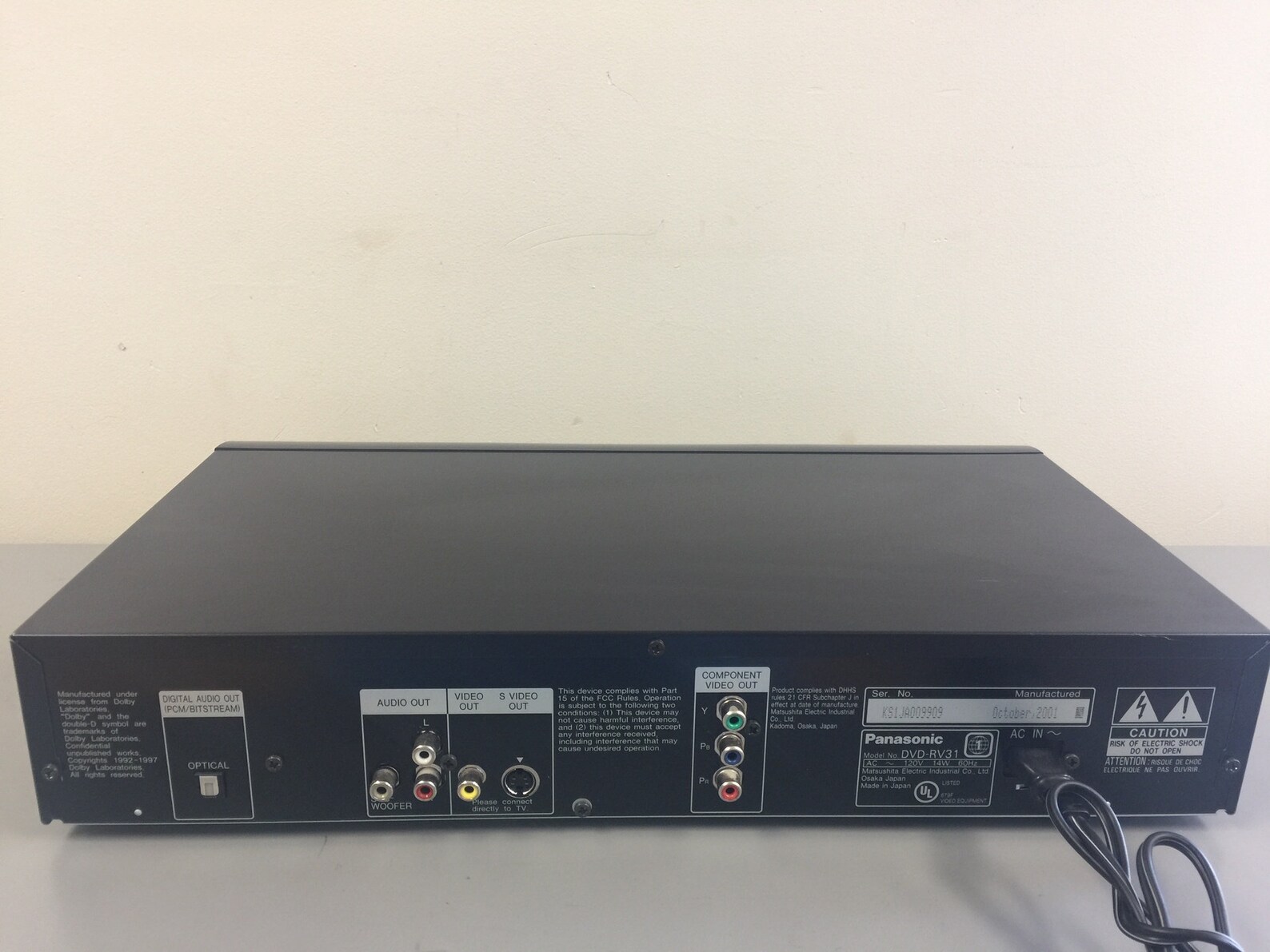 Panasonic DVDRV31 Single CD/DVD/MP3 Player Etsy