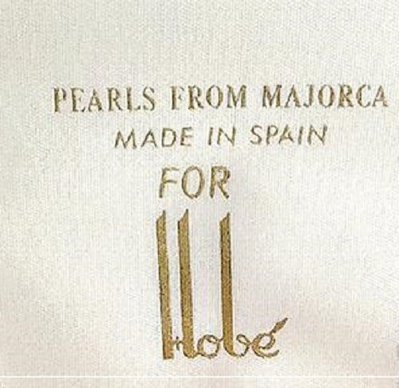 Hobe Majorca Pearl Parure, 1950's Vintage, Rare - image 4