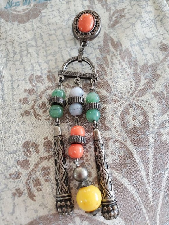 Shube/Dakota West Shoulder Earrings, Duster Beads… - image 2