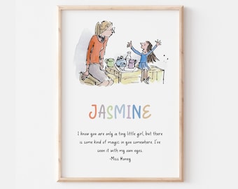 Miss Honey Matilda Print - Etsy