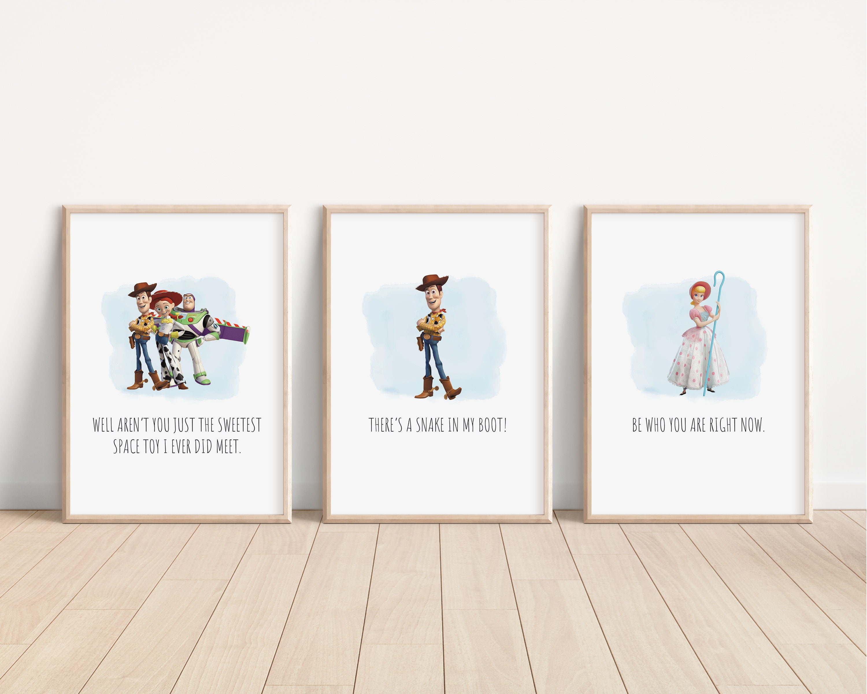Toy Story Quotes Woody Buzz Lightyear Bo Peep Jessie Etsy