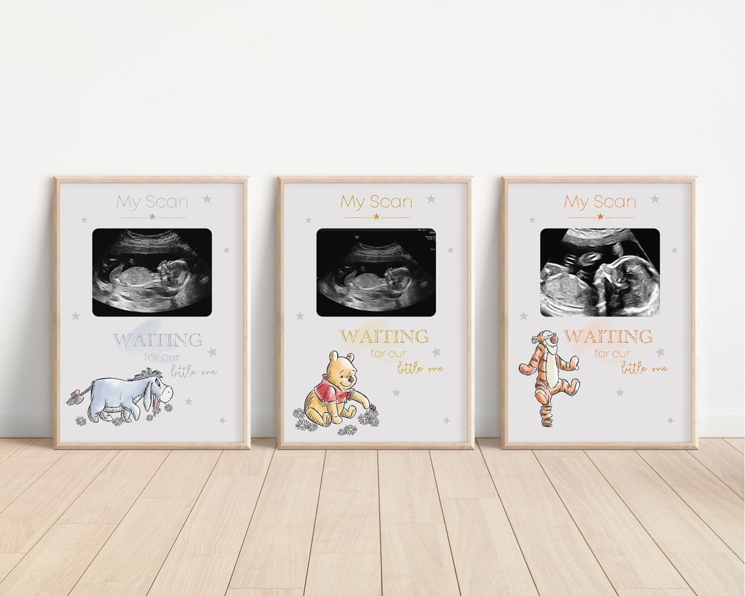 Winnie the Pooh Personalized Baby Scan Print Eeyore Tigger Etsy UK