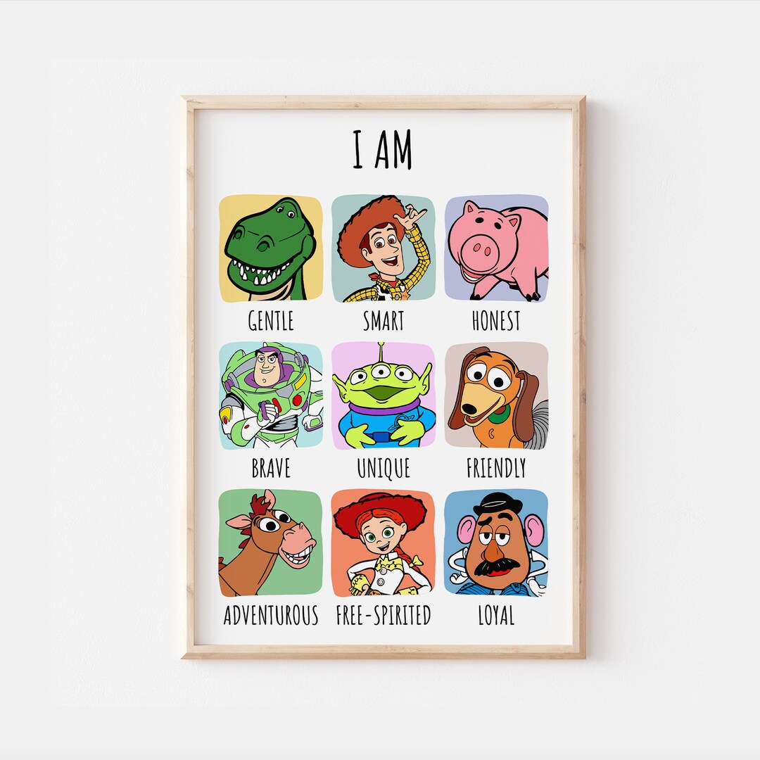 Toy Story Print I AM Quote Woody Buzz Jesse Alien Bullseye Etsy