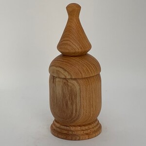 Turned Wood Ornamental Cup with Lid