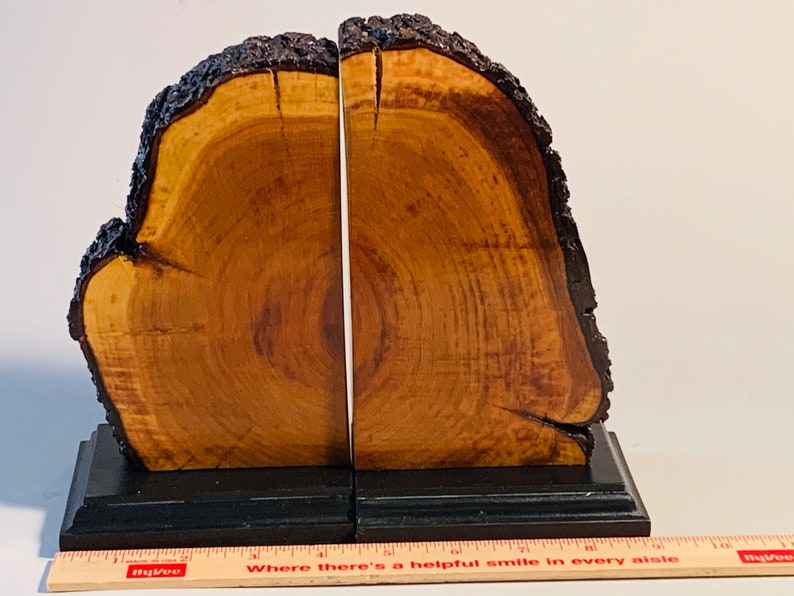 wood bookends