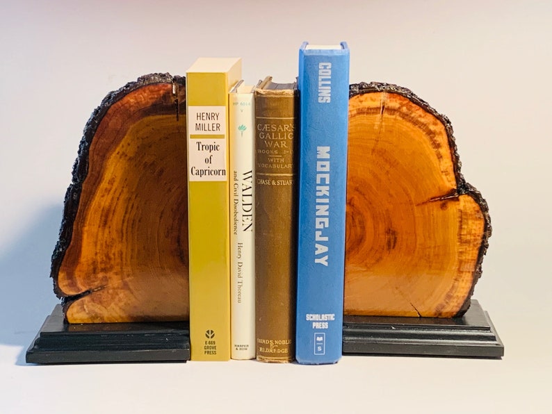 wood bookends