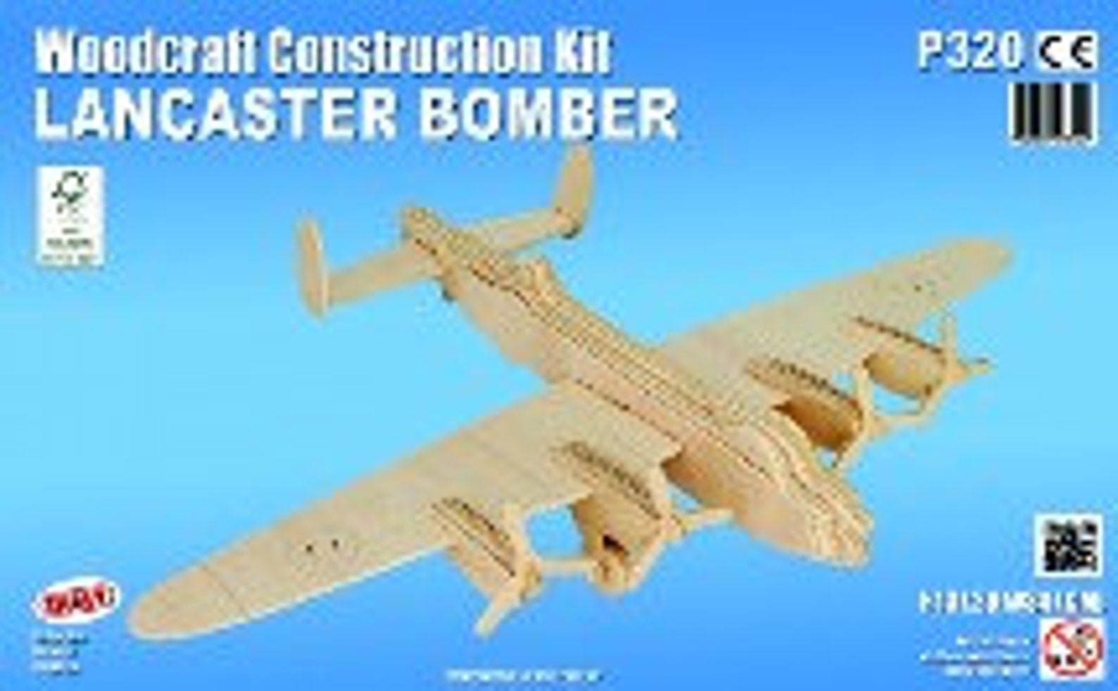 LANCASTER BOMBER Woodcraft Construction Kit 3D Wooden Model Etsy