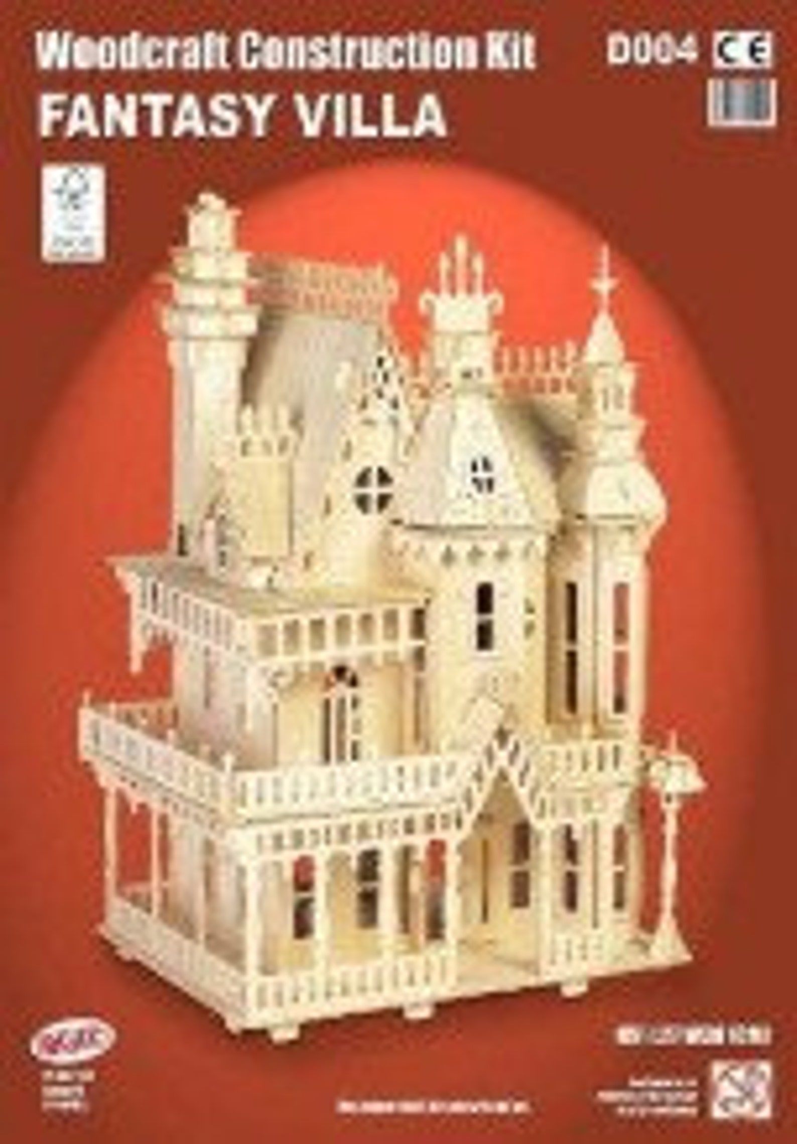 FANTASY VILLA Woodcraft Construction Kit 3D Wooden Puzzle Etsy