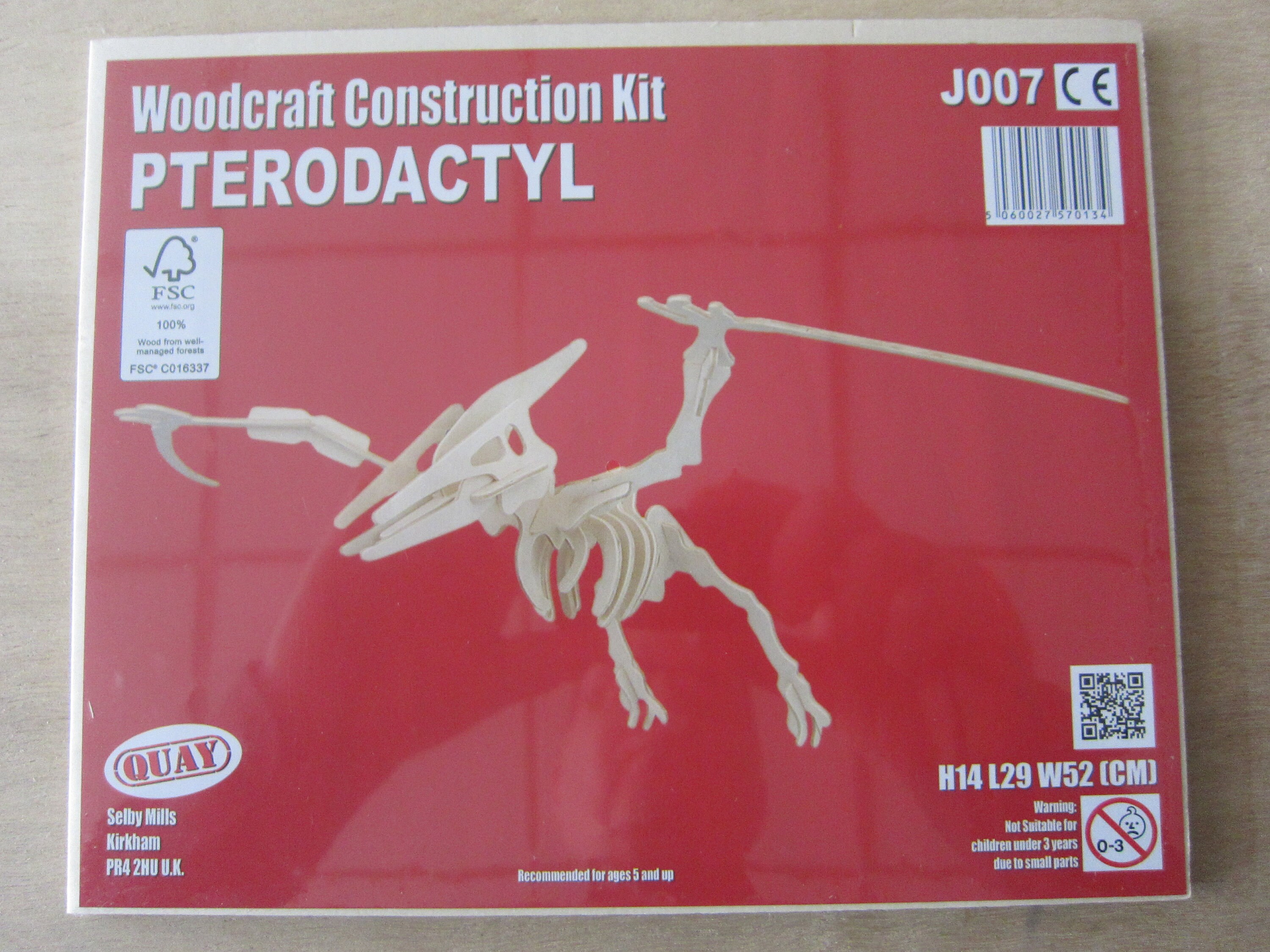 PTERODACTYL Woodcraft Construction Kit 3D Wooden Model Etsy