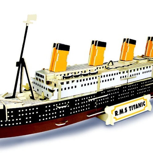 PIRATE SHIP Woodcraft Construction Kit 3D Wooden Model Etsy UK