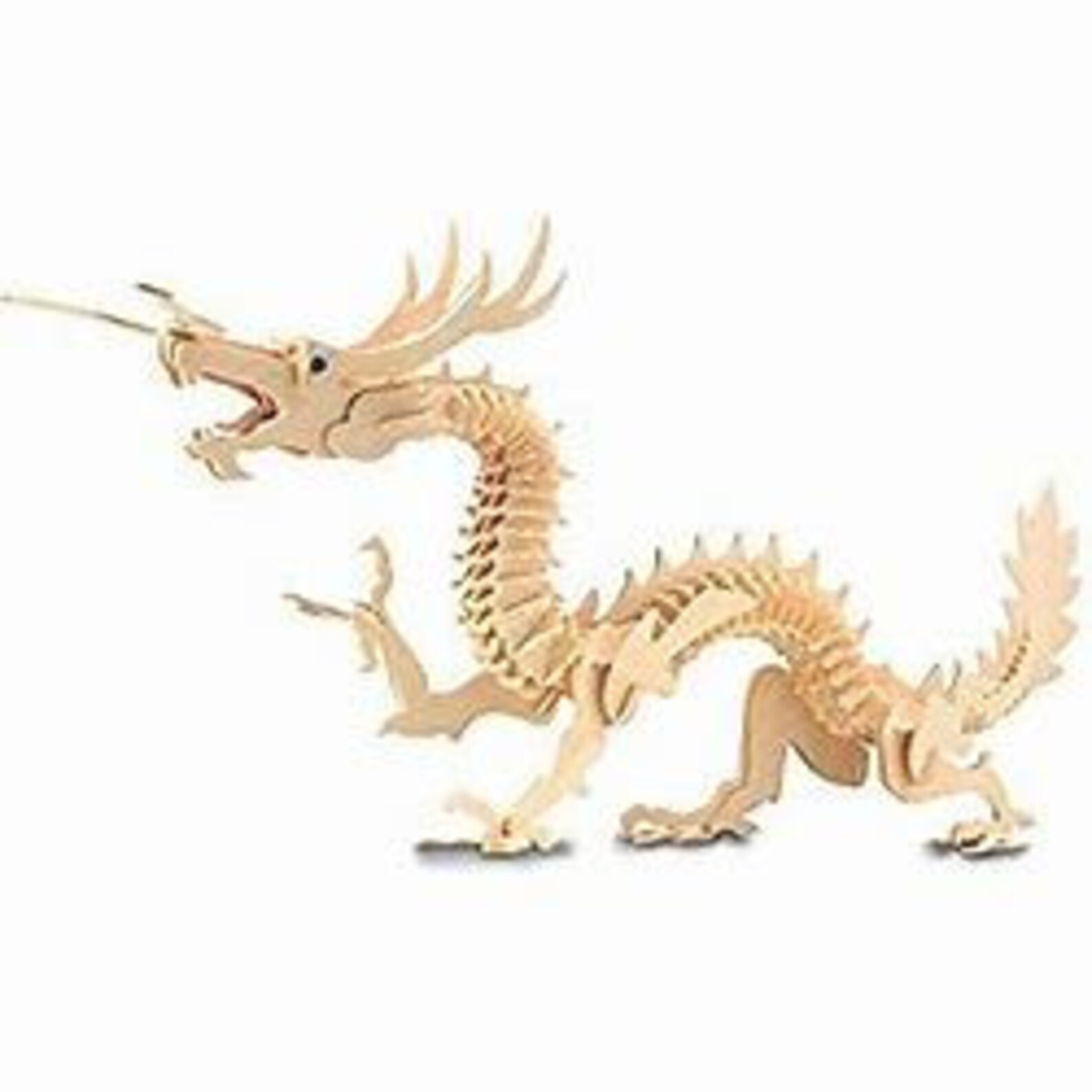 DRAGON Woodcraft Construction Kit 3D Wooden Model Puzzle for Etsy UK