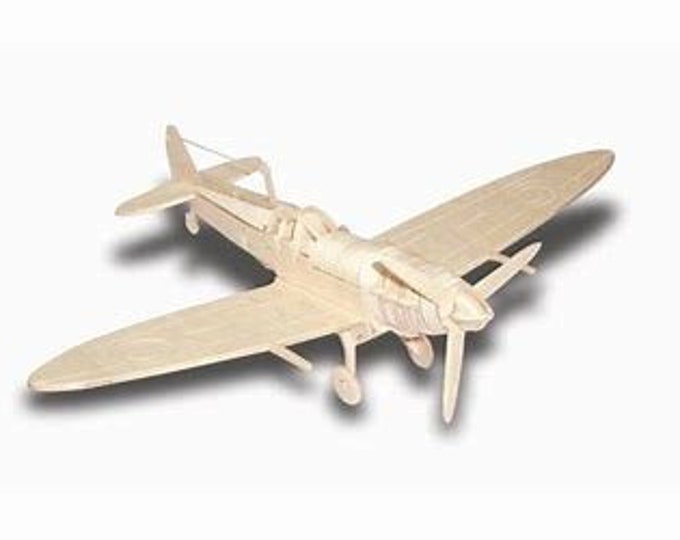 SPITFIRE Woodcraft Construction Kit 3D Wooden Model Puzzle Etsy UK
