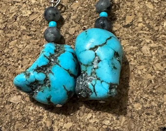 Dyed Howlite earrings