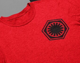 For lovers of Galaxy/'s Edge and Disney Parks First Order Logo tshirt Sizes in Unisex Mens and Womens Star Wars Dark Side Inspired T-Shirt