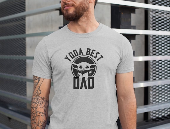 Yoda Best Dad Tshirt Baby Yoda Grogu. Perfect Gift for Star Wars