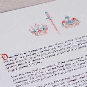 Servicio de caligrafía manuscrita iluminada personalizada Poema escrito a mano Boceto de caligrafía Poema personalizado Caligrafía medieval Escritura personalizada