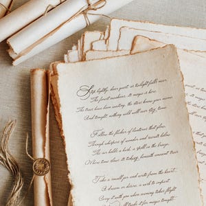 Scroll Wedding Invitation Vintage Wedding Scroll Letter Antique Paper Scroll Invitation Love Letter Scroll Bridal Invitation Vintage Scroll