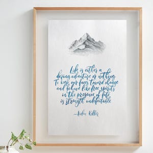 Impresión de caligrafía con cita de acuarela personalizada, arte de acuarela, versículo bíblico, carta manuscrita, servicio de caligrafía de boda, cita, poema, caligrafía