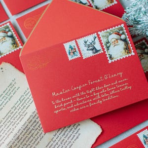 Personalized Letter From Santa With Artisan Stamps & Wax Seal
