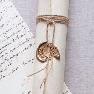 Kerzenwachs-Rolle Benutzerdefinierte Kalligraphie Schriftrolle Liebesbrief Kalligraphie Handschriftliche Kalligraphie-Rolle Mit Schrift