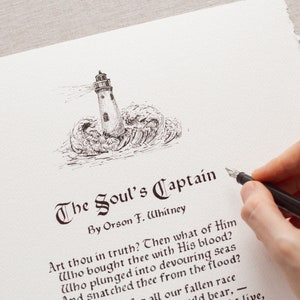 Servicio de caligrafía personalizada Poema escrito a mano Carta Boceto Caligrafía Poema personalizado Caligrafía medieval escrita a mano Impresión Membrete vintage