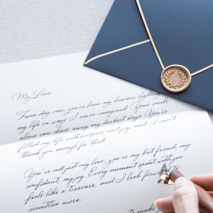 Handgeschreven brief schrijven service aangepaste kalligrafie service bruiloft gelofte liefdesbrief kalligrafie aangepaste kunst verjaardag cadeau brief afdrukken No, thank you