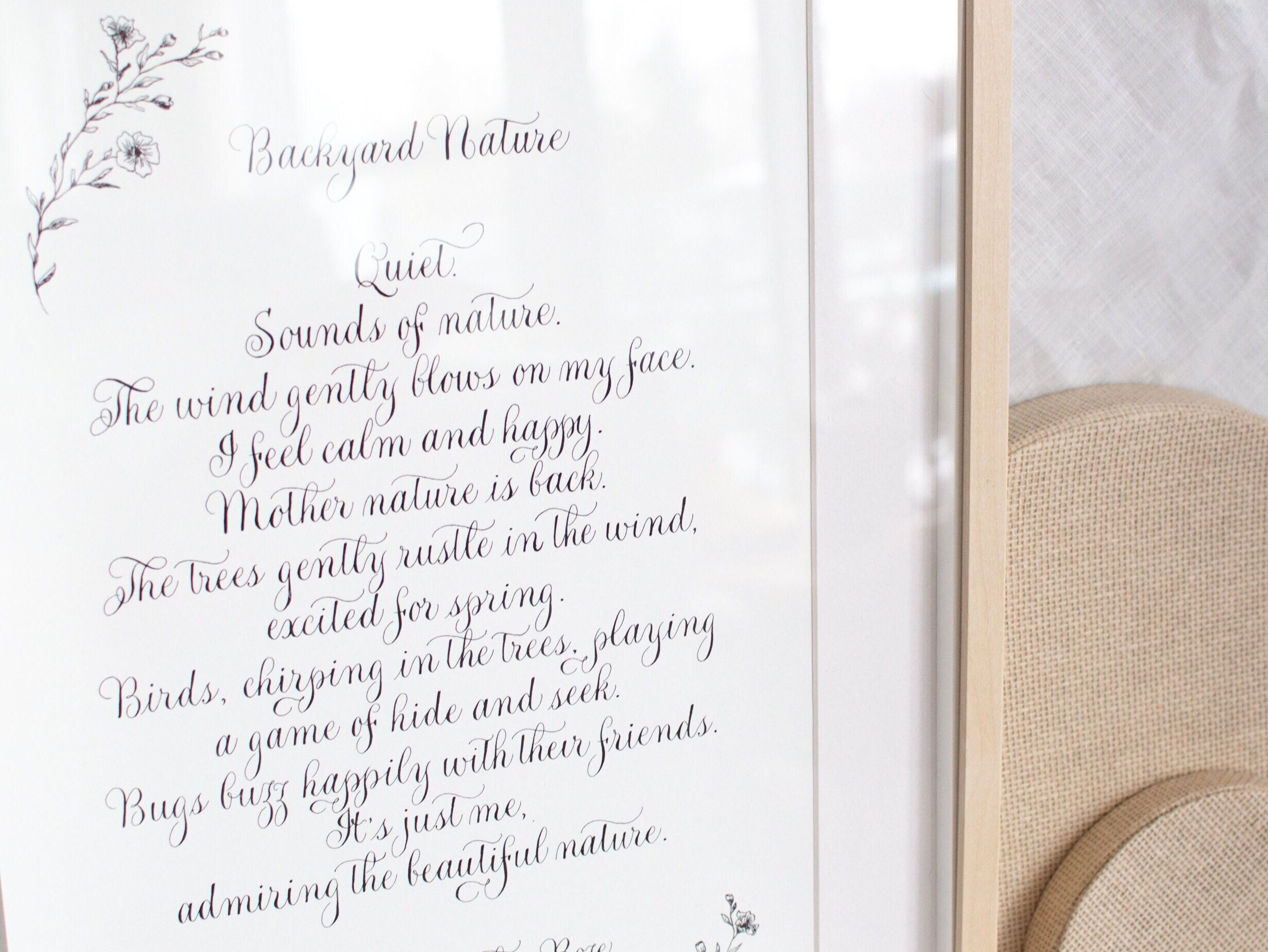 Custom Calligraphy Poem Print Calligraphy Custom Mother of the - Etsy ...