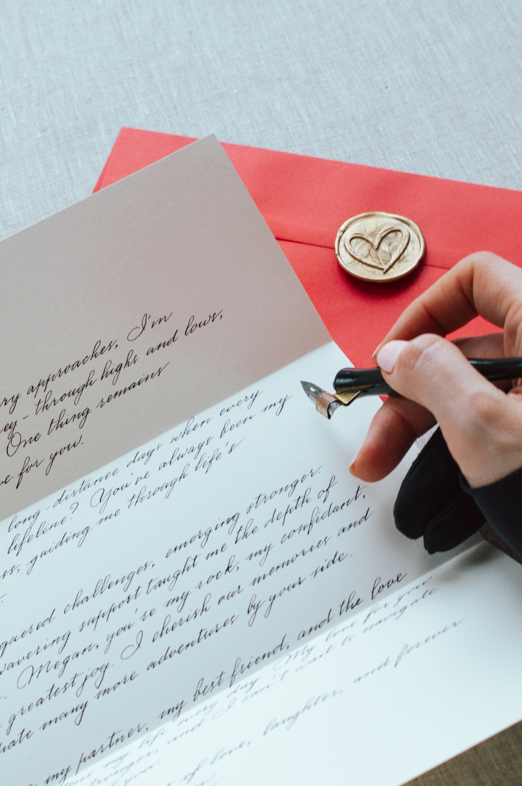 Calligraphy Letter Handwritten Letter Custom Calligraphy Service Love