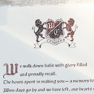 Servicio de caligrafía personalizada Carta de canción escrita a mano Caligrafía de boceto Poema personalizado Escritura de caligrafía medieval Caligrafía con membrete vintage