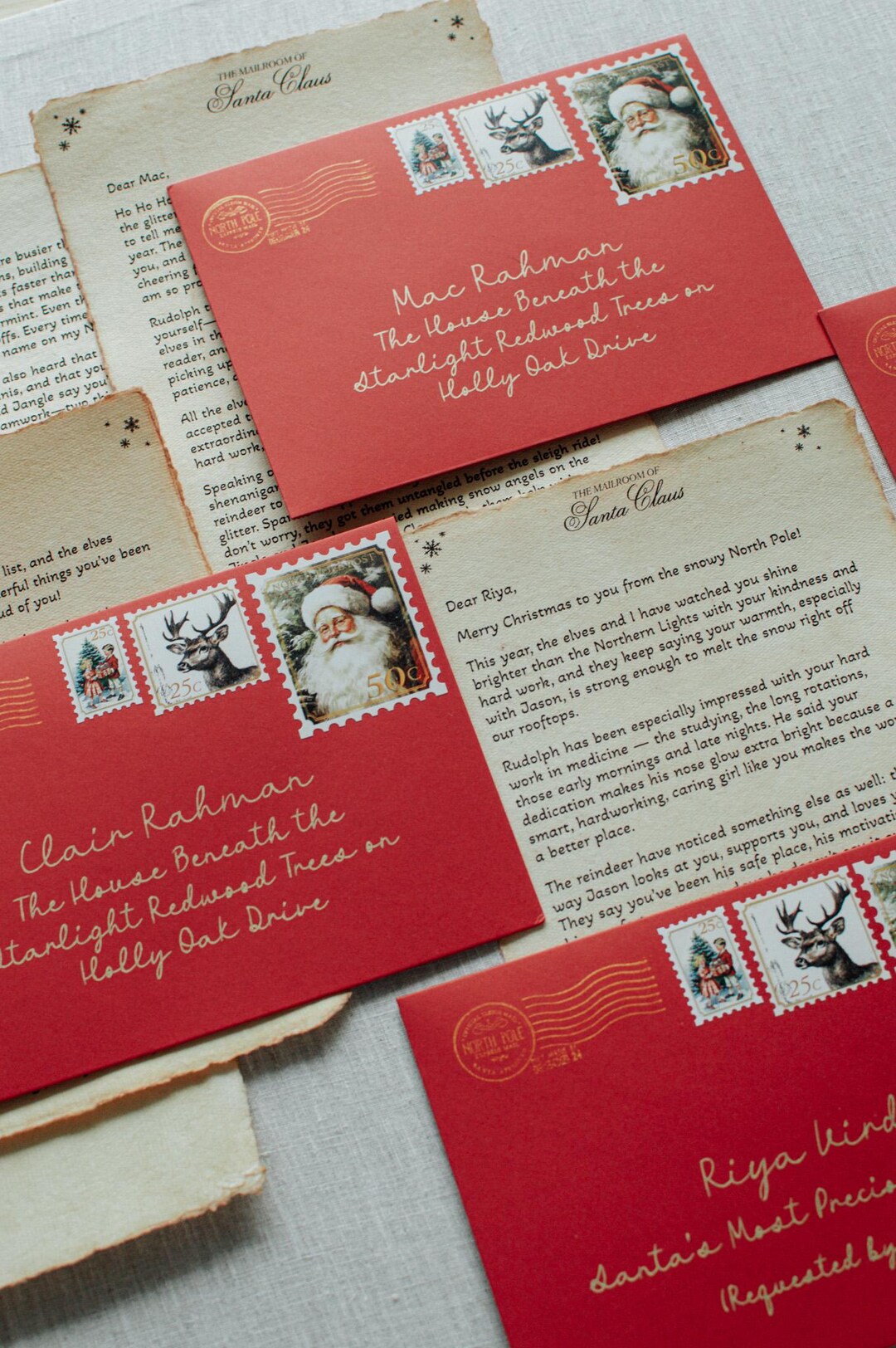 Baby's First Christmas Letter Personalized Letter From Santa North Pole ...