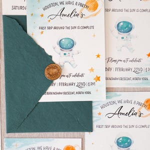 Faire-part peint à la main, carte d'anniversaire, illustration à l'aquarelle personnalisée, faire-part de mariage, faire-part et enveloppe personnalisés, carte de premier anniversaire