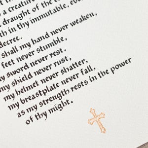 Handwritten Catholic Prayer Nicene Creed Custom Vintage Catholic Liturgy Illumination Custom Calligraphy Service Handwritten Prayer Sketch