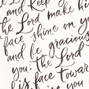 Custom Calligraphy Bible Verse Print Hand Lettered Verse Handwritten ...