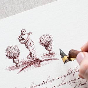 Poema escrito a mano personalizado Imprimir papel Aniversario Pareja regalo Carta de caligrafía personalizada Galería de caligrafía personalizada Arte de pared Voto de boda
