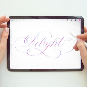 Procreate Calligraphy Practice Copperplate
