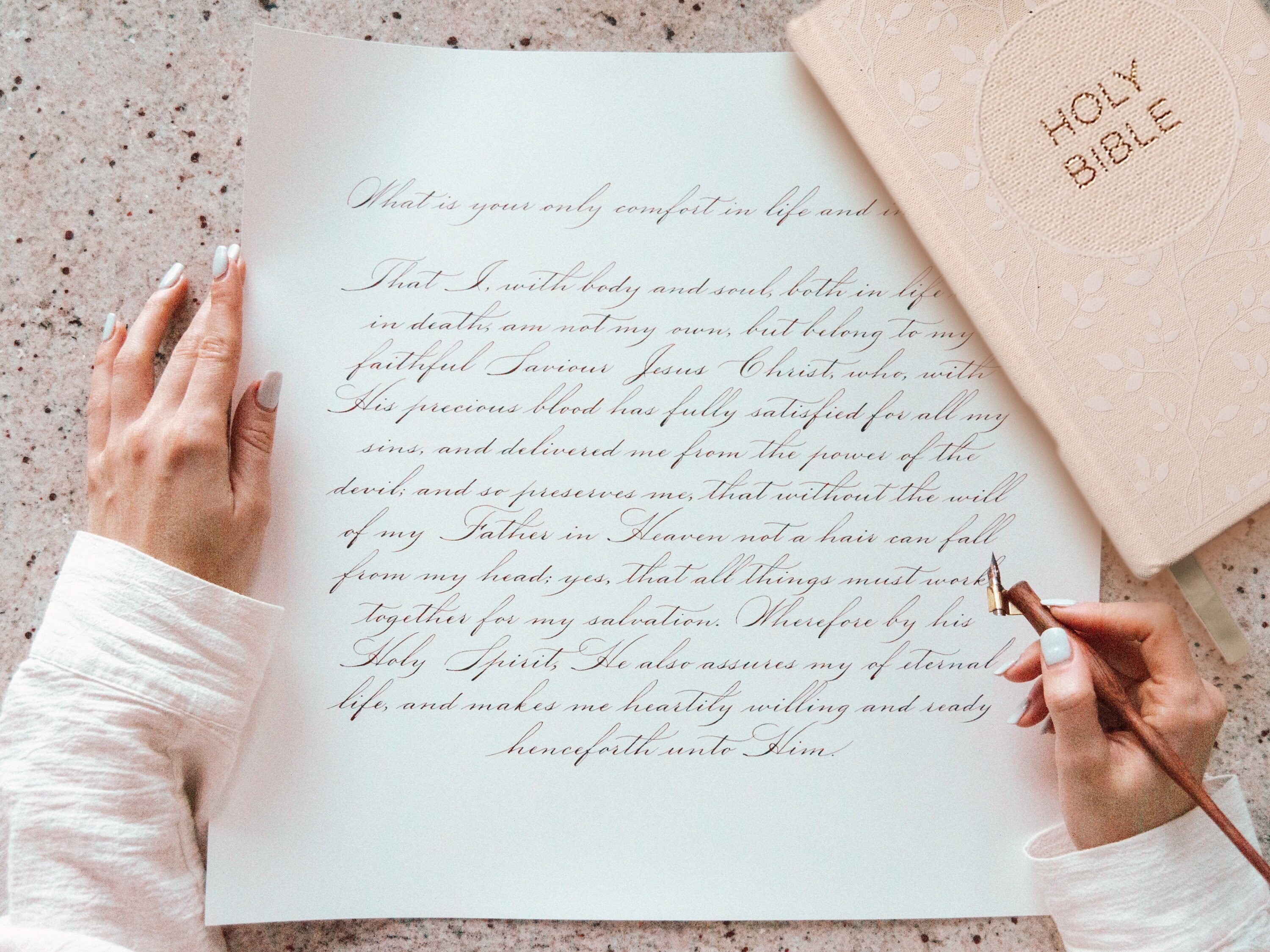 Custom Hand Written Scripture Handwritten Bible Verse Lettering Calligraphy  Custom Handwritten Letter Lords Prayer Art Biblical Calligraphy - Etsy