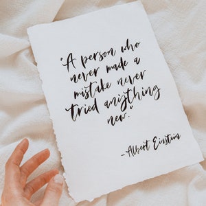 Personnalisé Physique Aquarelle Calligraphie Impression À La Main Lettrage Verset Citation Manuscrite Pépinière Mur Art Personnalisé Poème Anniversaire De Mariage