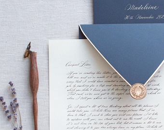 Custom Handwritten Letter: Calligraphy, Anniversary Gift
