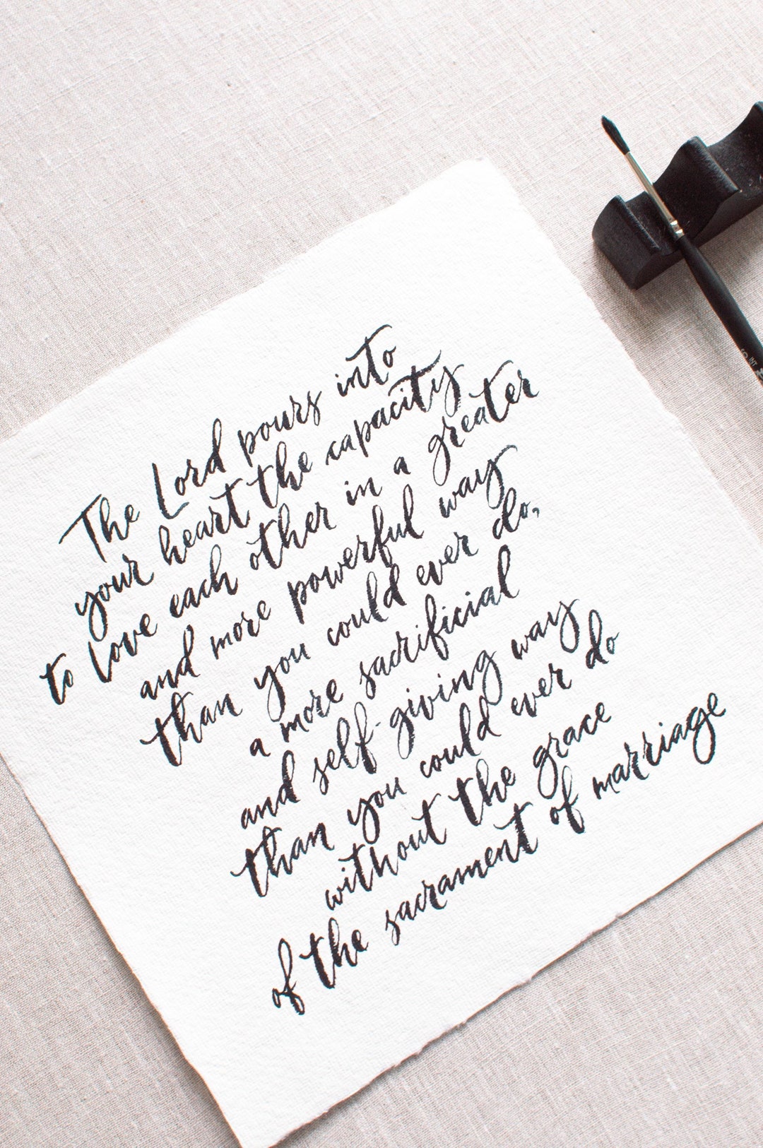 Custom Calligraphy Bible Verse Art Christian Wall Art Hand Lettered ...