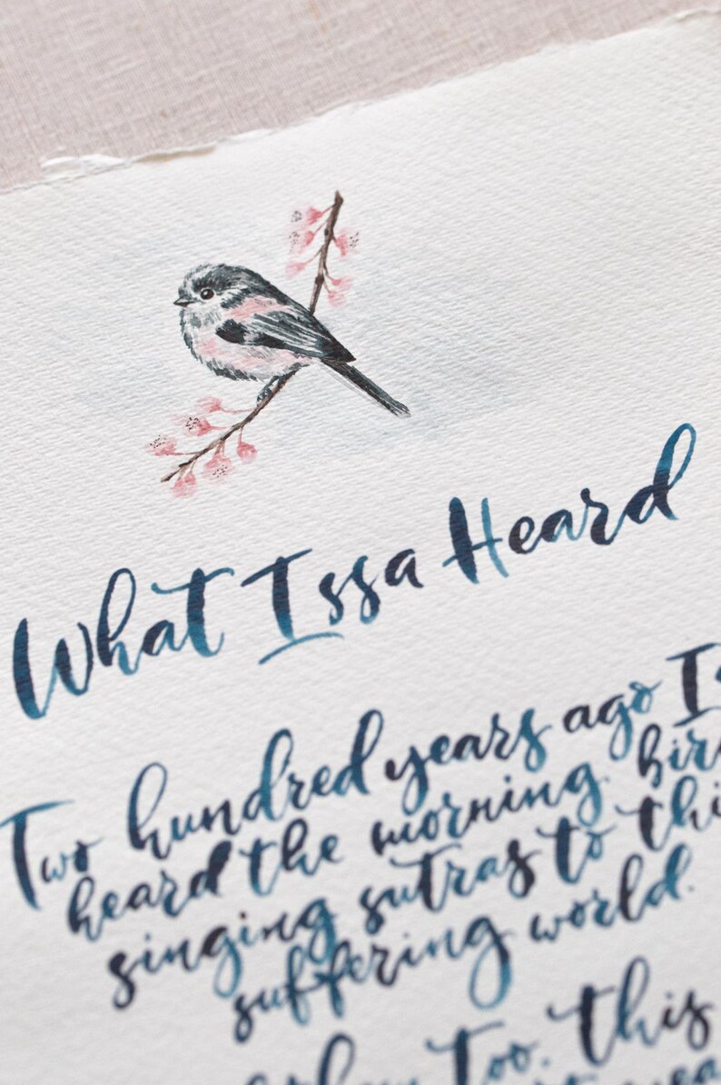 Issa Calligraphy Custom Handwritten Poem Gift: Mother & Daughter Calligraphy - Etsy