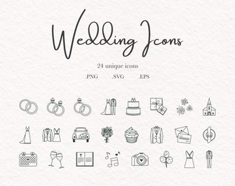 Hochzeit-Symbol SVG Hochzeits-Clipart Hochzeit-Timeline-Icon Hochzeitssymbol Handgezeichnetes Grafikelement Hochzeitseinladung Symbol Hochzeitsgrafik