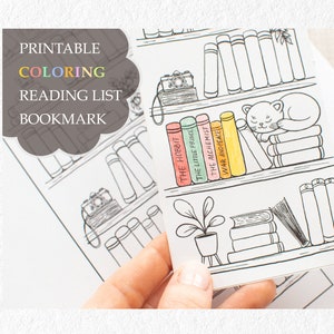 2025 Bookmark Tracker Reading List Tracking Bookmark Printable Book Tracker Book Club Bookshelf Bookmark Reading Log Library Card Bookmark