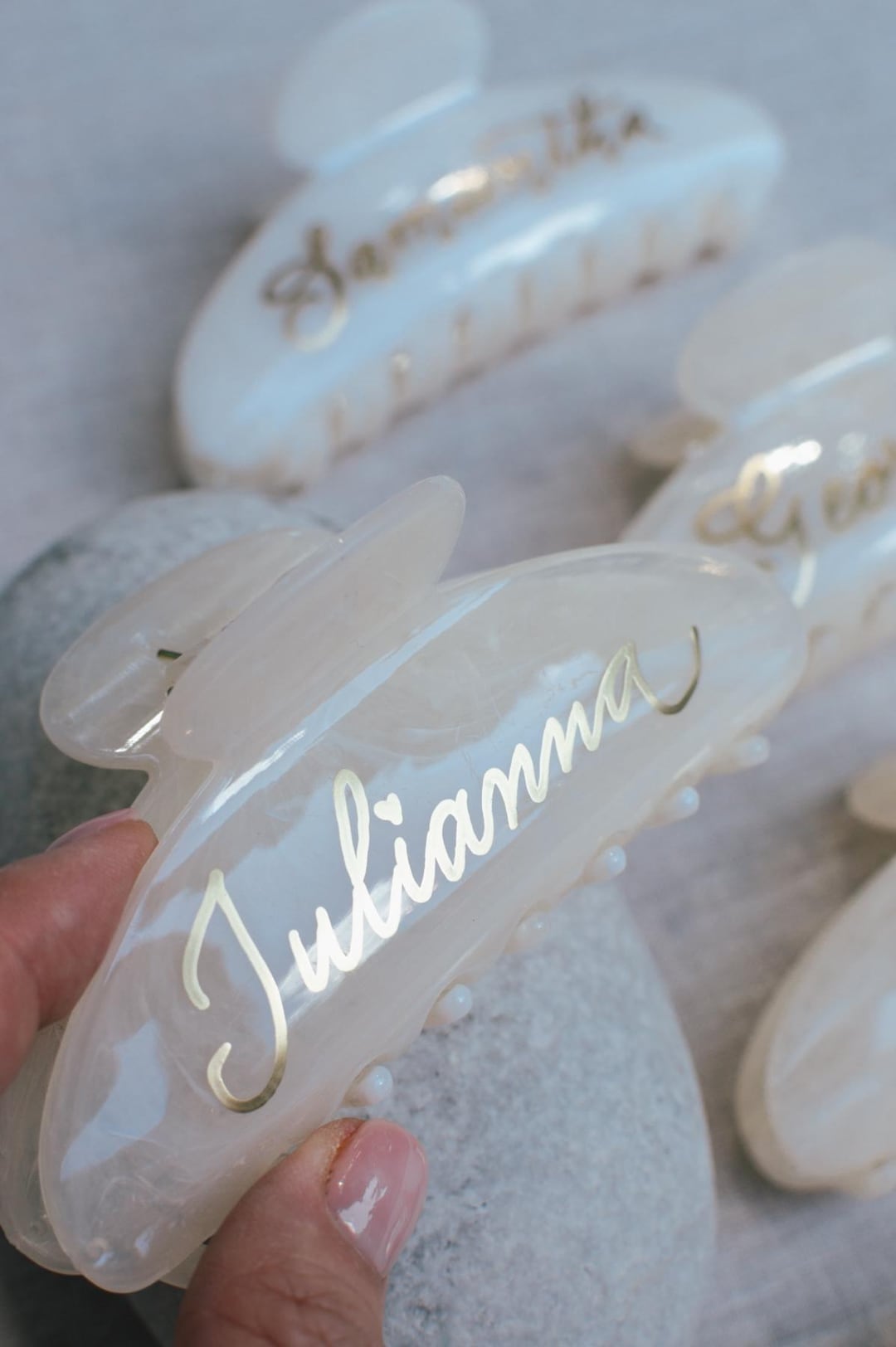 Name Hair Claw Clip Custom Hair Clip Personalized Hair Clip  display picture 3