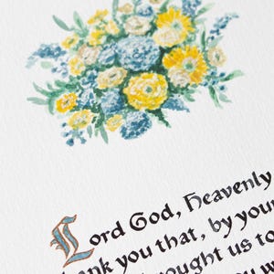 Custom Illumination Custom Calligraphy Service Handwritten Poem Sketch Calligraphy Custom Medieval Calligraphy Script Illuminated Manuscript