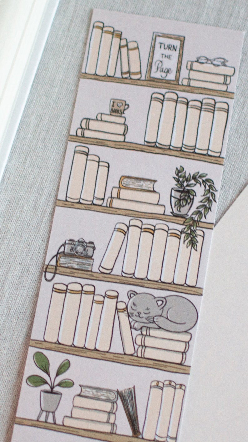 Book List Bookmark Reading List Book List Bookmark Gift Friend Bookmark Gift Bookshelf Book Club Gift Art