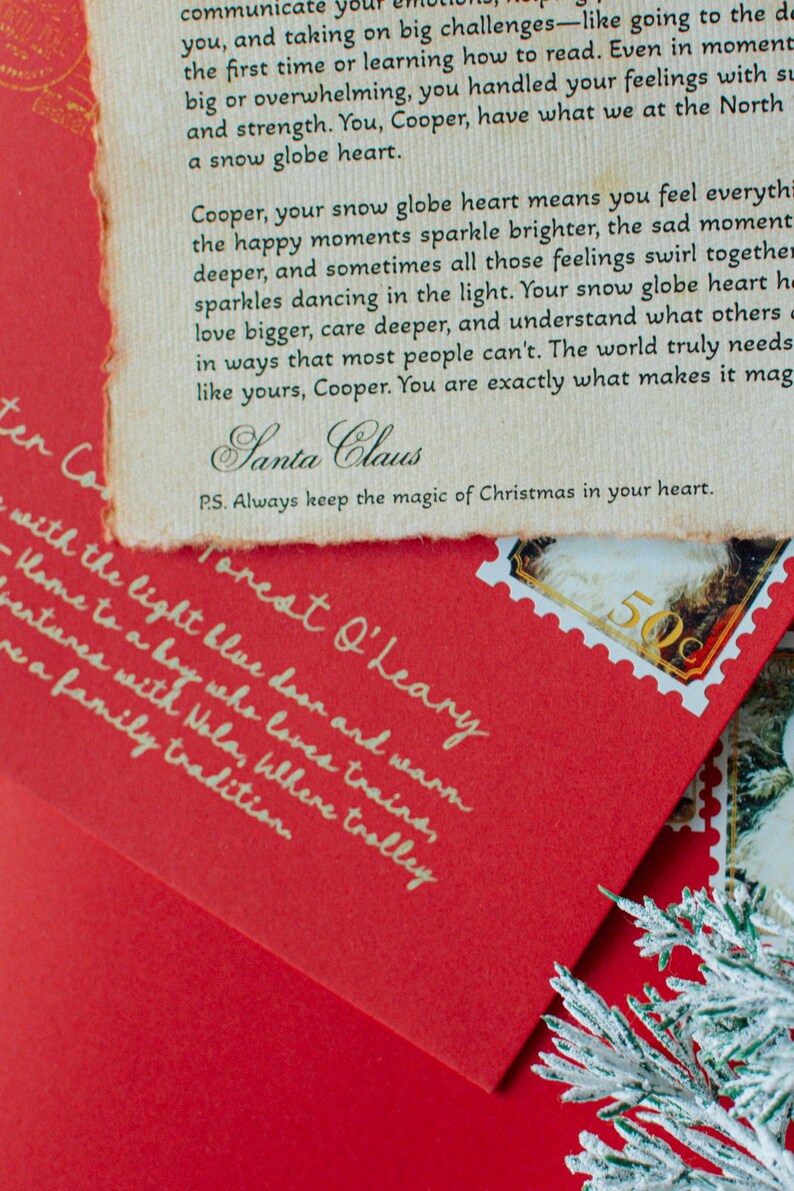 Baby's First Christmas Letter From Santa – Personalised A6 Keepsake, UK Made, Emmykins