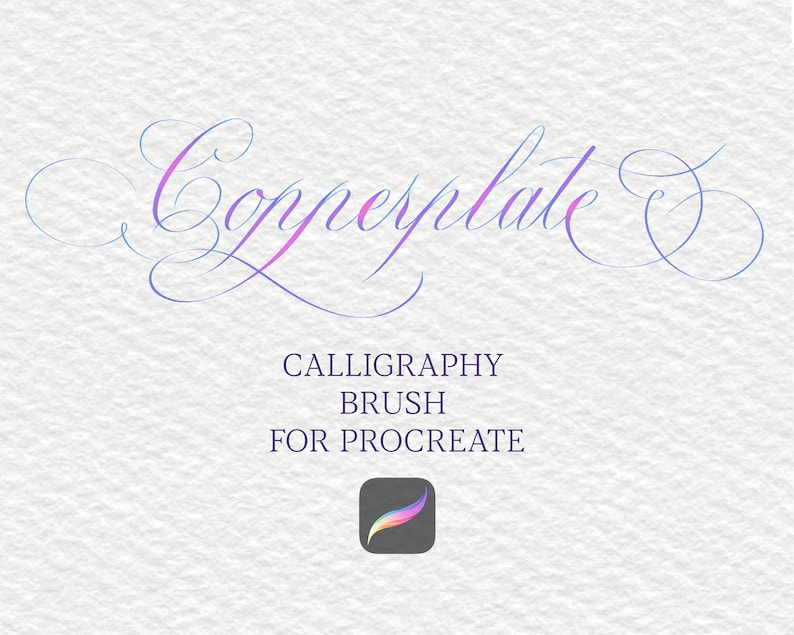 Pointed Pen Calligraphy Procreate Brush Hand Lettering Tattoo Digital Writing Basic Starter Kit Spencerian Guide Sheet iPad Practice Modern