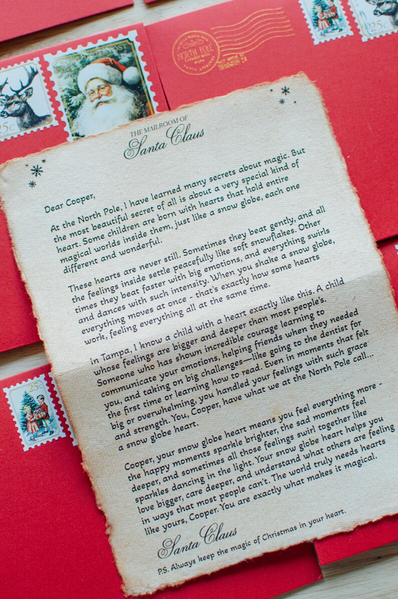 Baby's First Christmas Letter Personalized Letter From Santa North Pole ...