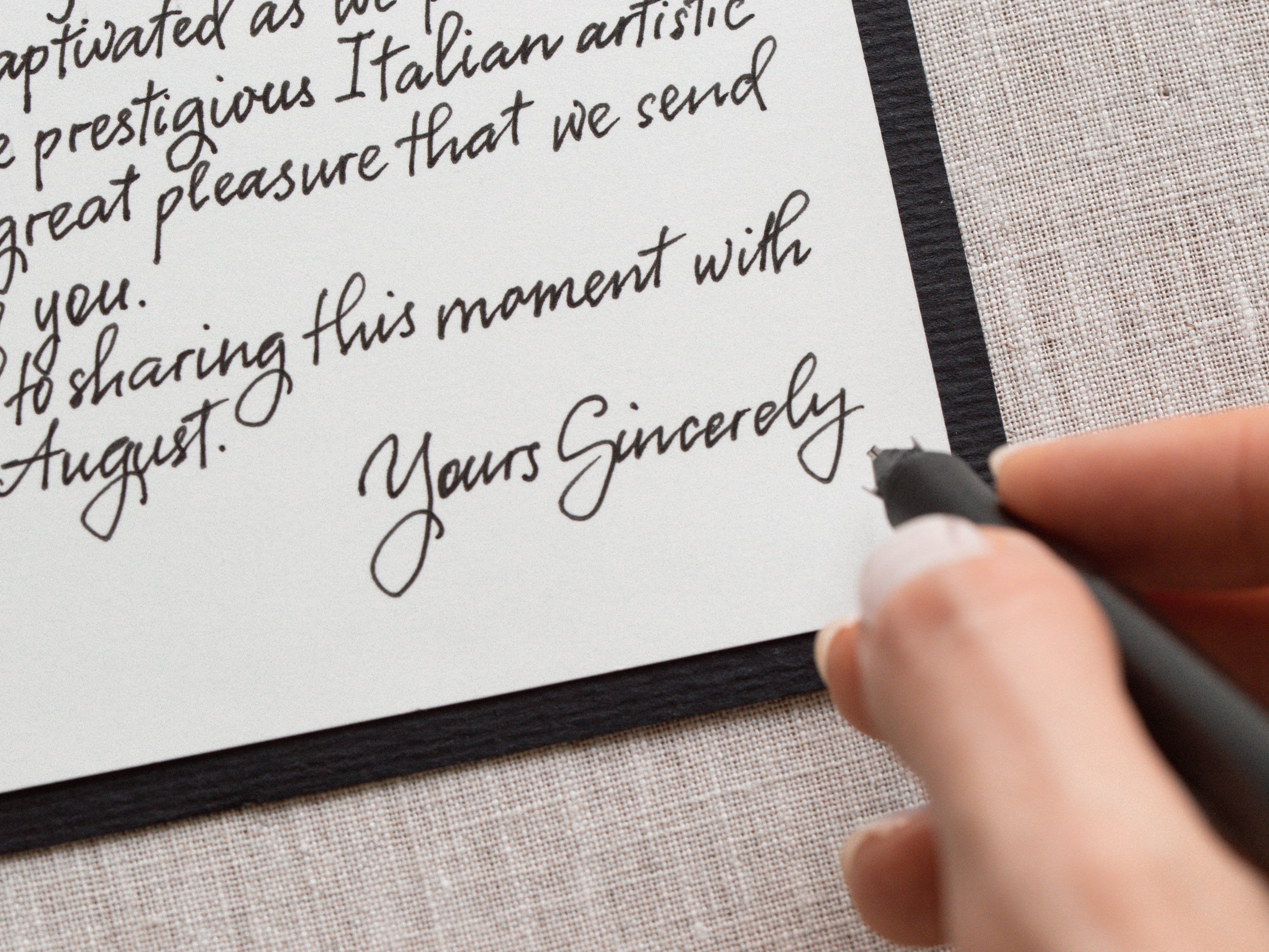 Handwritten Invitation Custom Handwritten Style Note Card Calligraphy