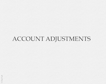 Account Adjustments for Previous Purchases